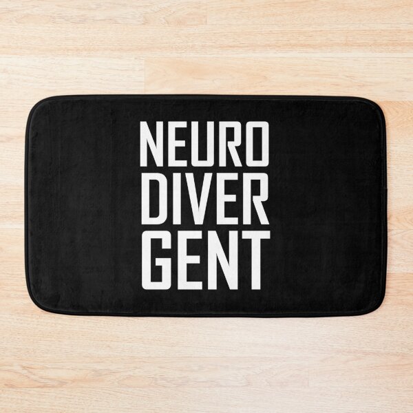 Item preview, neuro diver gent white text design designed and sold by EmeraldeaArt.
