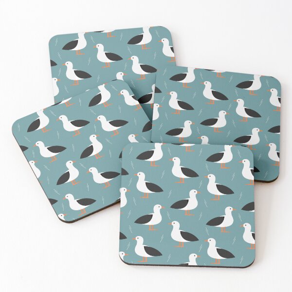 Item preview, Albatrosses on blue designed and sold by reneesillus.