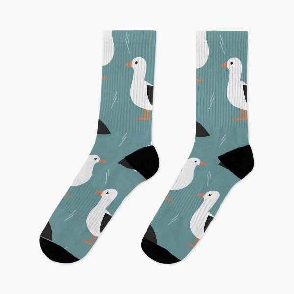 Item preview, Albatrosses on blue designed and sold by reneesillus.