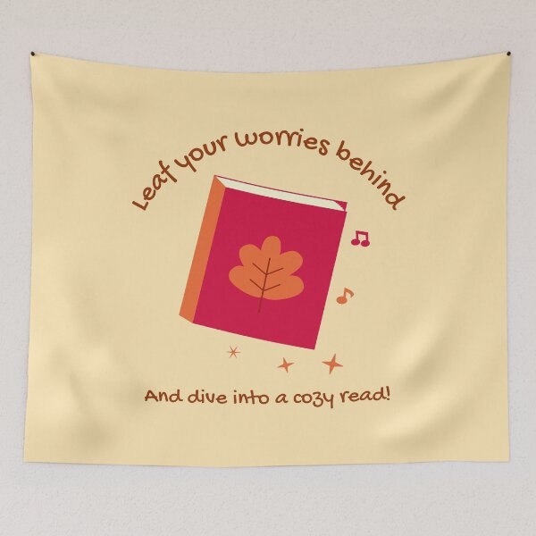 Item preview, Cozy Autumn Read - Leaf Your Worries Behind designed and sold by Tulip Creators .