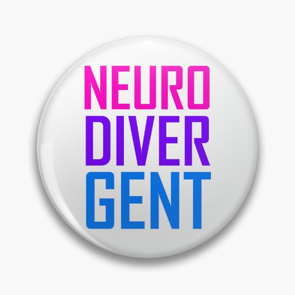 Artikelvorschau, Neuro Diver Gent farbenfrohes Textdesign: rosa, lila, blau entworfen und verkauft von EmeraldeaArt.