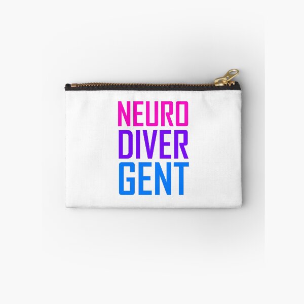 Item preview, neuro diver gent colorful text design: pink purple blue designed and sold by EmeraldeaArt.