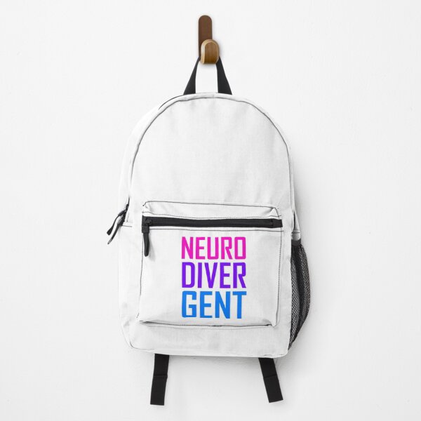 Item preview, neuro diver gent colorful text design: pink purple blue designed and sold by EmeraldeaArt.