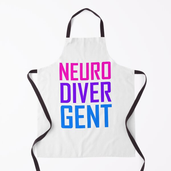 Item preview, neuro diver gent colorful text design: pink purple blue designed and sold by EmeraldeaArt.