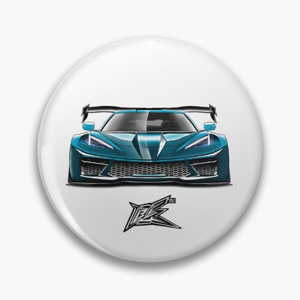 Item preview, corvette c8 stingray widebody blue  designed and sold by NaquashM.