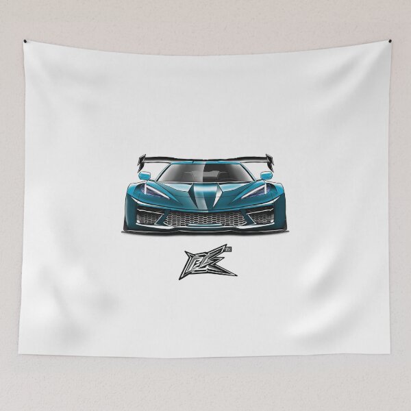 Item preview, corvette c8 stingray widebody blue  designed and sold by NaquashM.