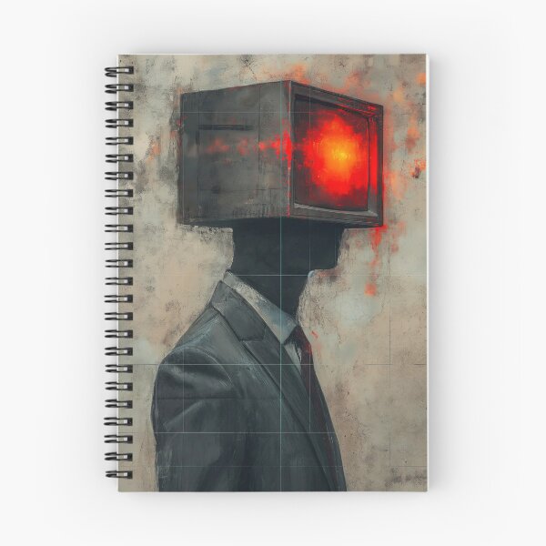 Item preview, Abstract art. Man in a suit with a TV instead of a head. designed and sold by GiriaGallery.