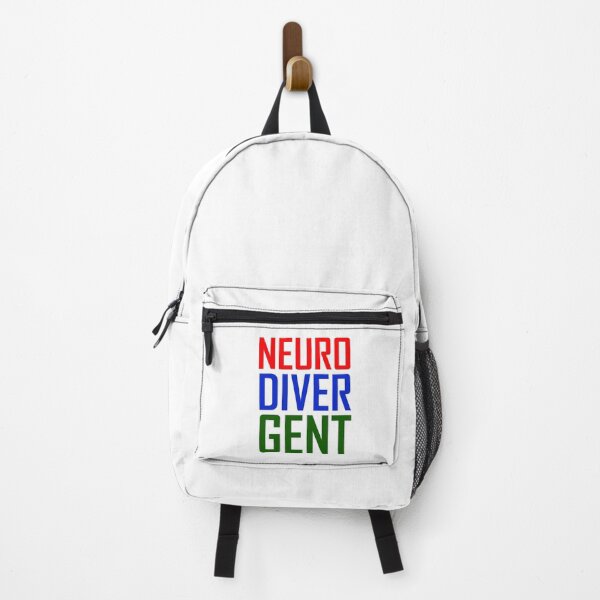 Item preview, neuro diver gent colorful text design: red blue green designed and sold by EmeraldeaArt.