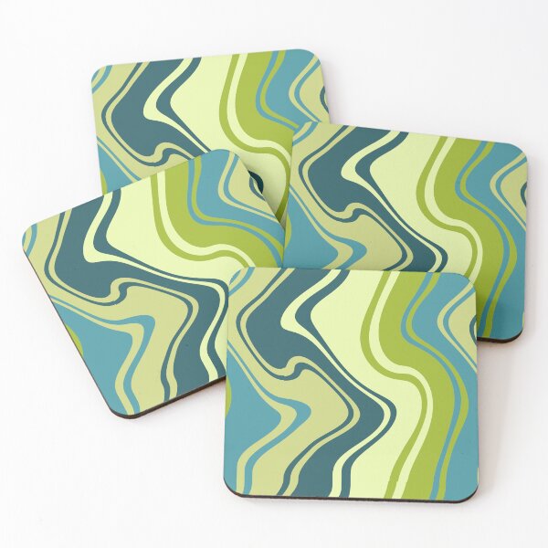 Item preview, Beautiful green, colorful stripes abstraction. designed and sold by mikistudio.