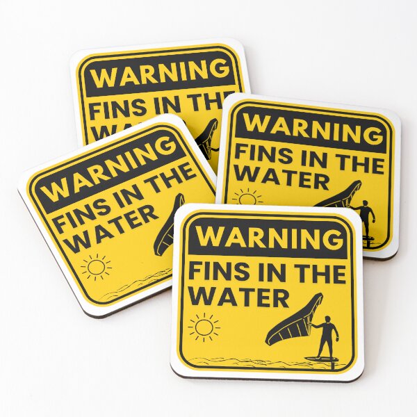Item preview, Warning - foils in the water designed and sold by Barrelofficiel.