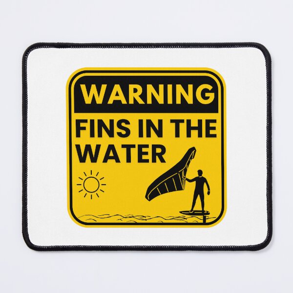 Item preview, Warning - foils in the water designed and sold by Barrelofficiel.