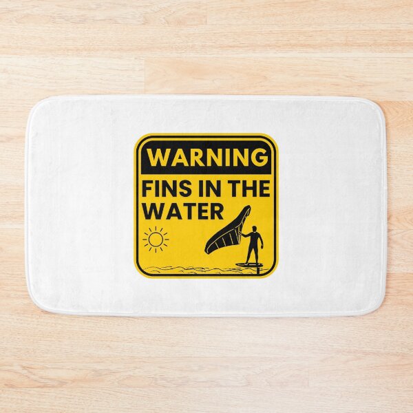 Item preview, Warning - foils in the water designed and sold by Barrelofficiel.