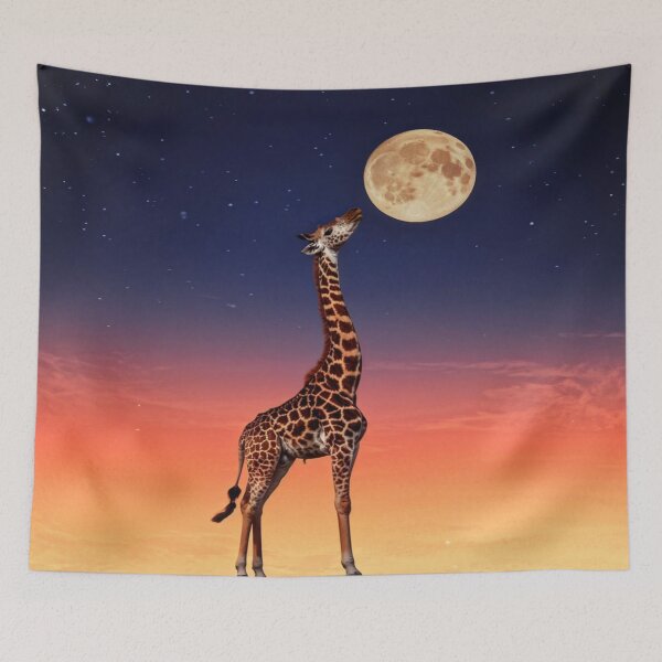 Artikelvorschau, Die Giraffe und der Mond entworfen und verkauft von Collection de trésors .