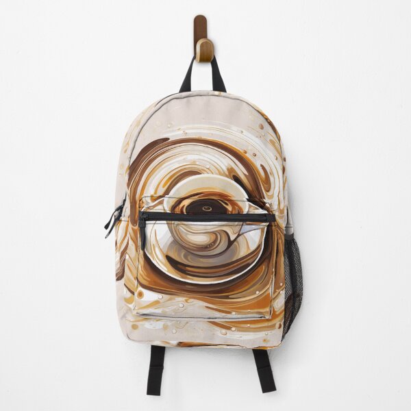Item preview, Abstract Swirling Coffee Art Print designed and sold by PaintbrushPlace.