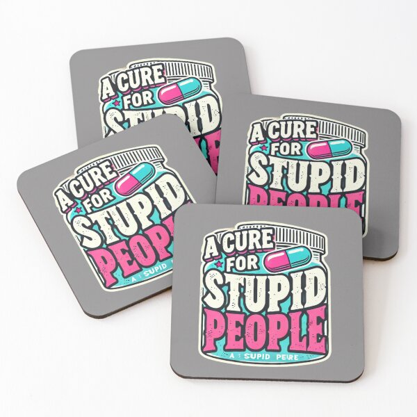 Item preview, Humor with a Dose of Reality : A Cure for Stupid People T-shirt  designed and sold by EcoArtTees.