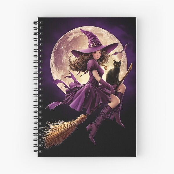 Item preview, Purple Witch Flying designed and sold by PetsArt.