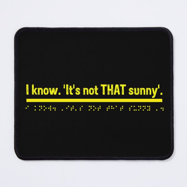 Item preview, I know. 'It's not THAT sunny'. - Yellow  designed and sold by Bad Zombie .