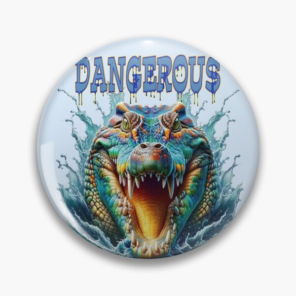 Item preview, I am dangerous warns the monster crocodile designed and sold by LoneAngel.