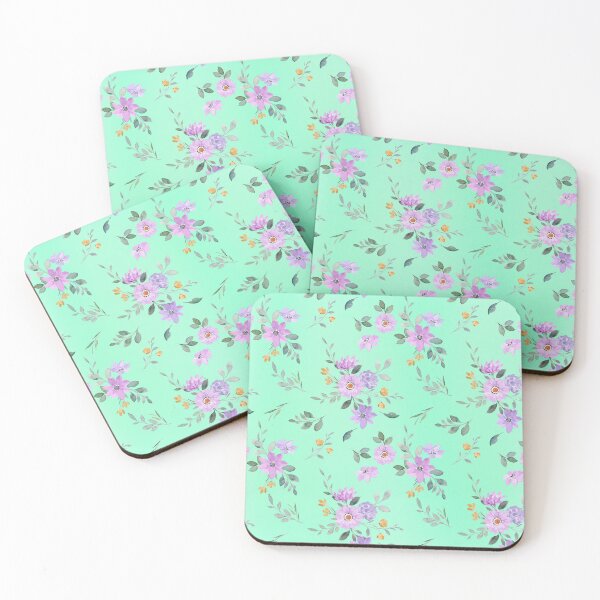 Aperçu de l'œuvre Floral vert menthe créée et vendue par Jamielee Designs .