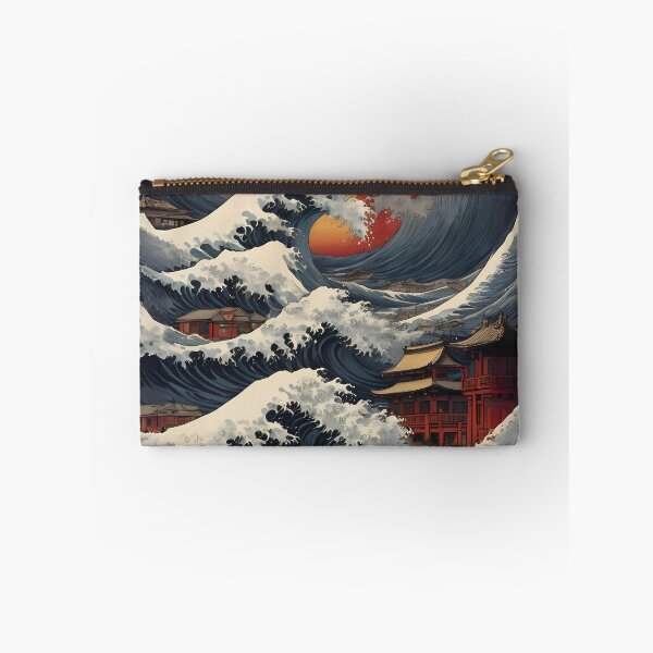 Item preview, Majestic Waves of Traditional Japan Art Print designed and sold by asbno19.