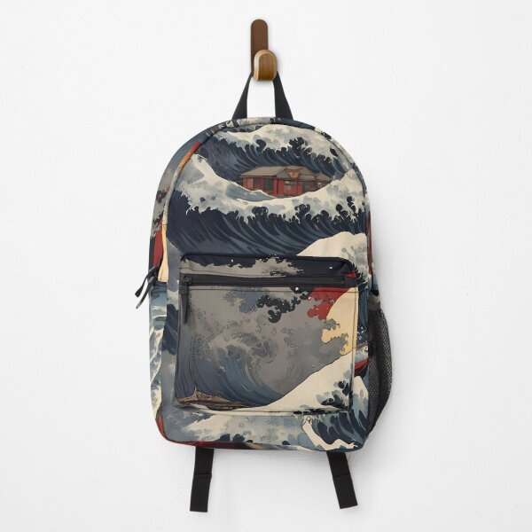 Item preview, Majestic Waves of Traditional Japan Art Print designed and sold by asbno19.