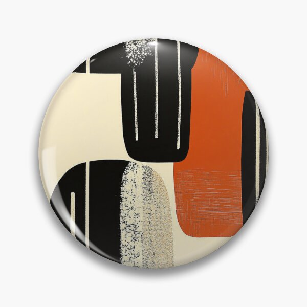 Item preview, Bold Retro Abstract Shapes Art Print designed and sold by PaintbrushPlace.