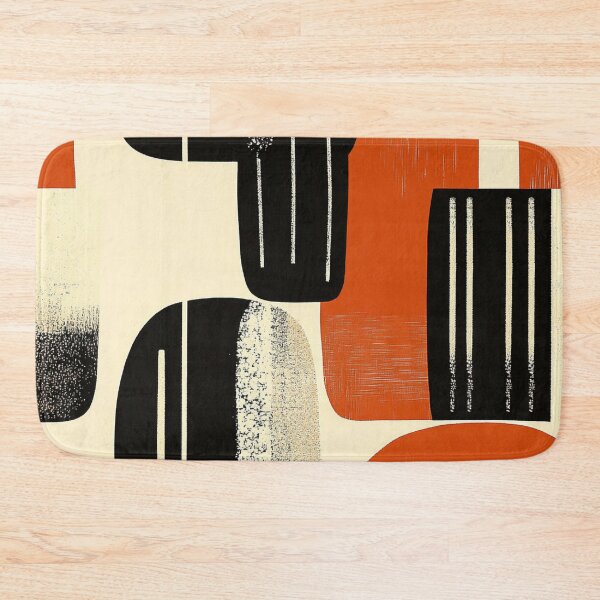 Item preview, Bold Retro Abstract Shapes Art Print designed and sold by PaintbrushPlace.