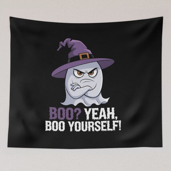 Item preview, Dislike Hating Halloween Funny Annoyed Grumpy Ghost designed and sold by Infinitee8hirts.