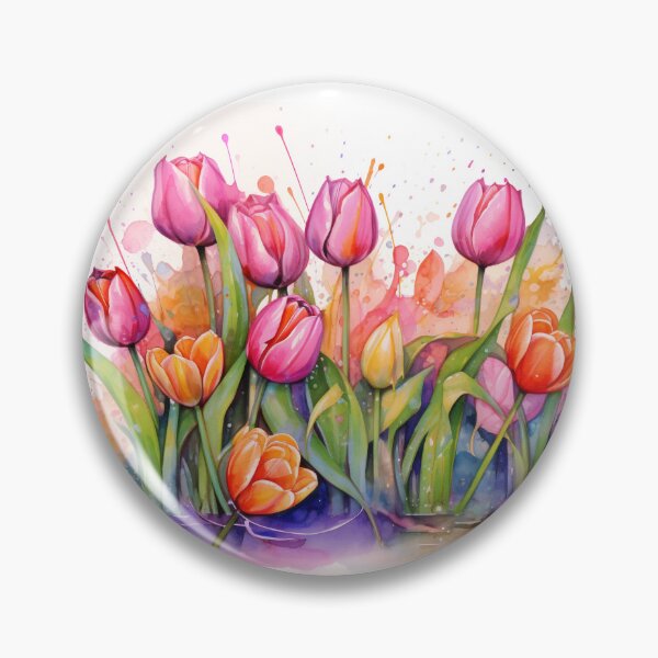 Artikelvorschau, Aquarell von Tulpendekorationen entworfen und verkauft von Ruddean21.