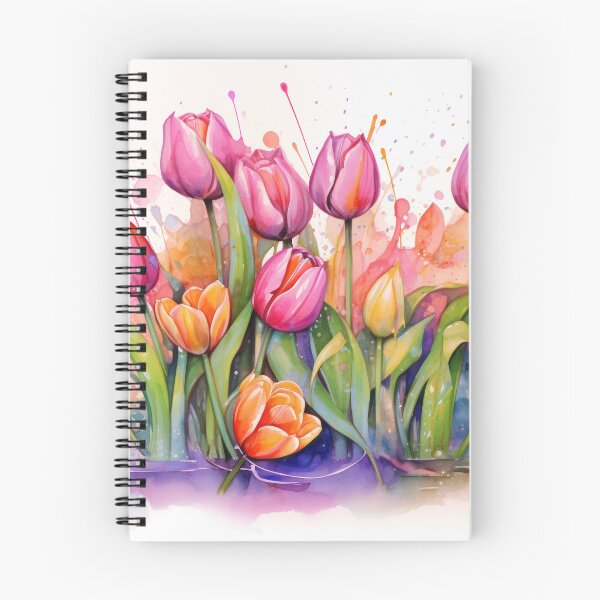 Item preview, watercolour of tulips decorations designed and sold by Ruddean21.