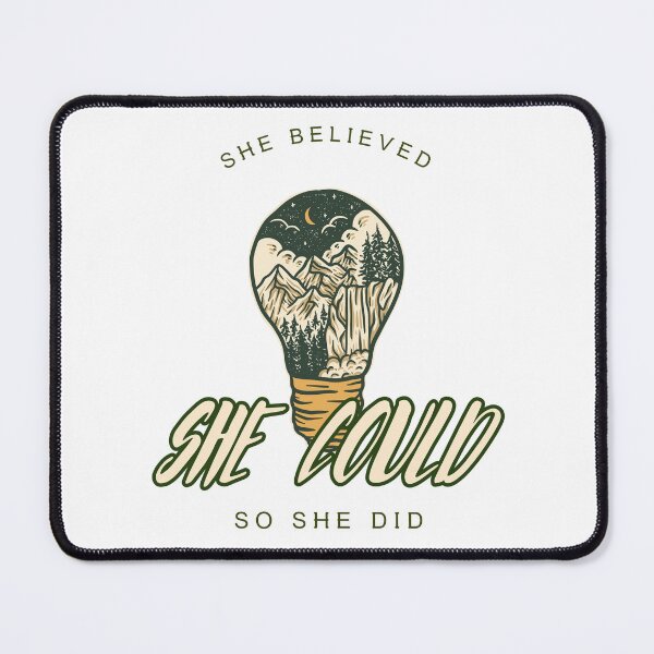 Item preview, She Believed She Could, So She Did Female Travel T-Shirt designed and sold by SS-Tee-Hub.