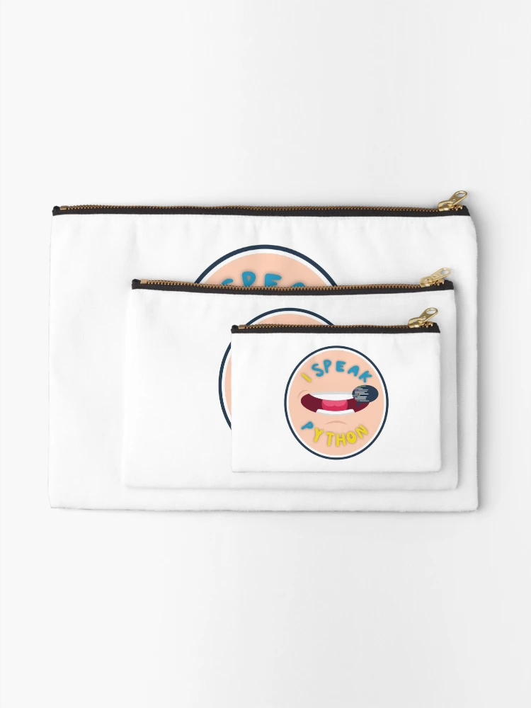 Thumbnail 2 of 4, Zipper Pouch, I speak python designed and sold by Reesh-Store.