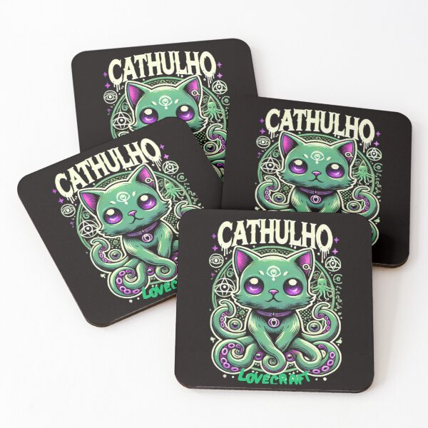 Item preview, Cathulho – The Lovecraftian Cat of Nightmares designed and sold by EcoArtTees.