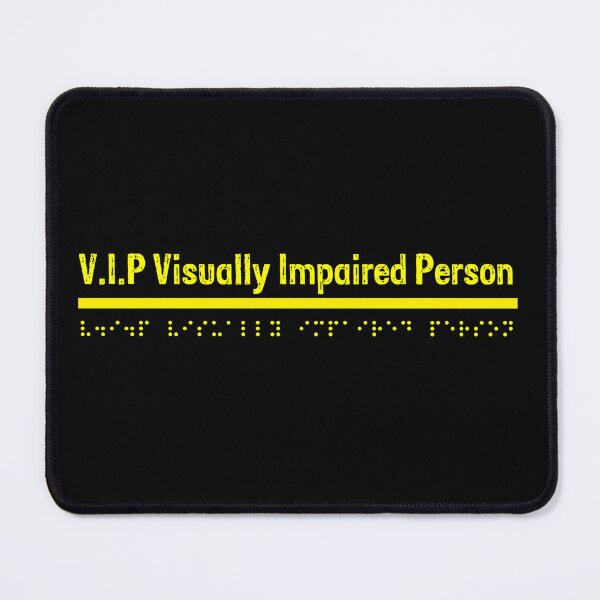 Item preview, V.I.P Visually Impaired Person - Yellow designed and sold by Bad Zombie .