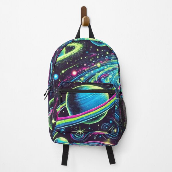 Item preview, Neon Galaxy with Swirling Planets and Stars designed and sold by TeslaSt0re.