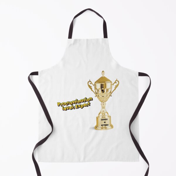 Item preview, Fun design for procrastinators, trophy with the text: "Expert in nothing" designed and sold by StyleFused.