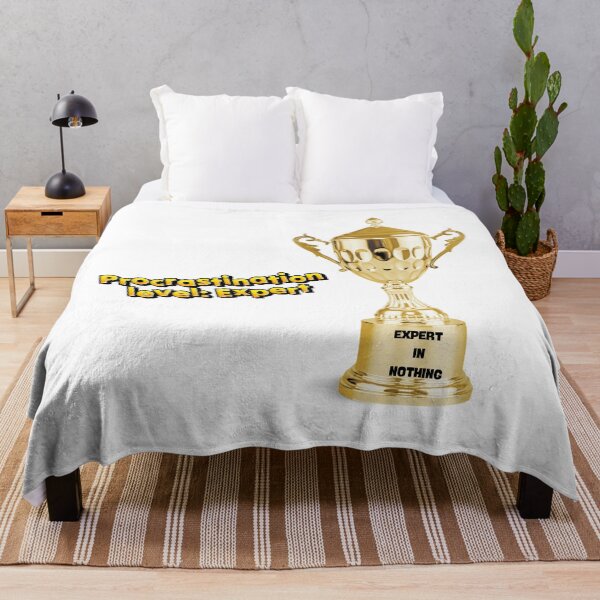 Item preview, Fun design for procrastinators, trophy with the text: "Expert in nothing" designed and sold by StyleFused.