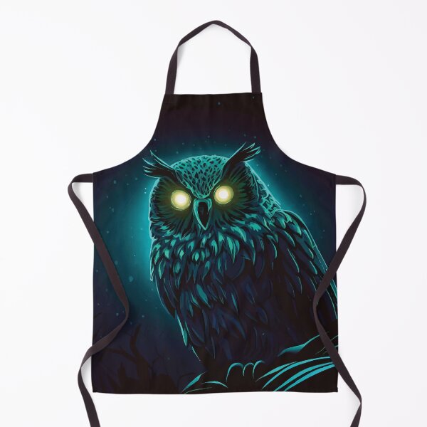 Item preview, Mystical Glowing Owl Night Illustration designed and sold by ZetaDream.