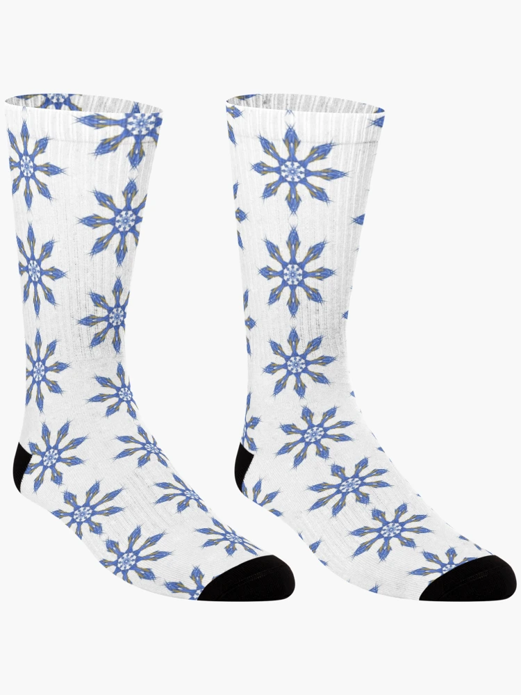 Thumbnail 3 of 5, Socks, Snowflake designed and sold by Meo Design.