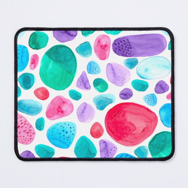 Item preview, The magic pebbles - colourful rocks repeating pattern designed and sold by Thecraftbus.