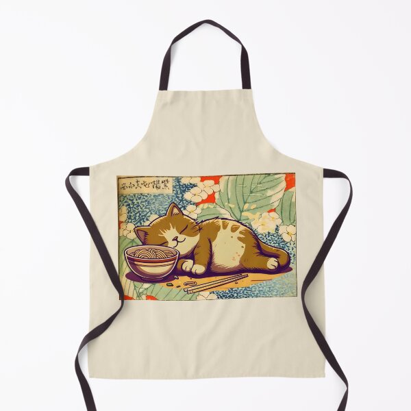 Item preview, Funny Anime Cute Cat sleeping with Ramen Japanese Noodles Vintage designed and sold by Colorfulman.