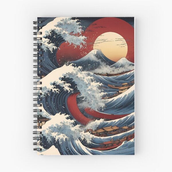 Item preview, Majestic Waves of Traditional Japan Art Print designed and sold by asbno19.