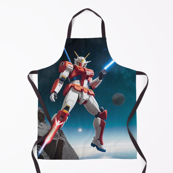 Item preview, mecha robot jump over sea (red gundam like) designed and sold by Leo-Fein.
