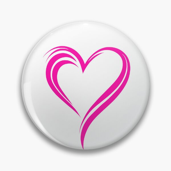 Item preview, Elegant Pink Line Art Heart Design - Beautifully Drawn Heart Illustration in Soft Pink for Romantic and Feminine Decor designed and sold by UniGift.