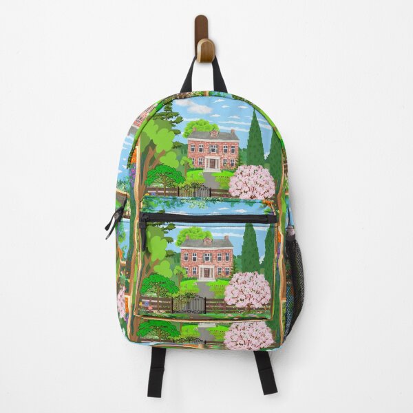 Item preview, BRICK HOUSE WITH BEAUTIFUL FLOWER GARDENS designed and sold by larissa-myrie.