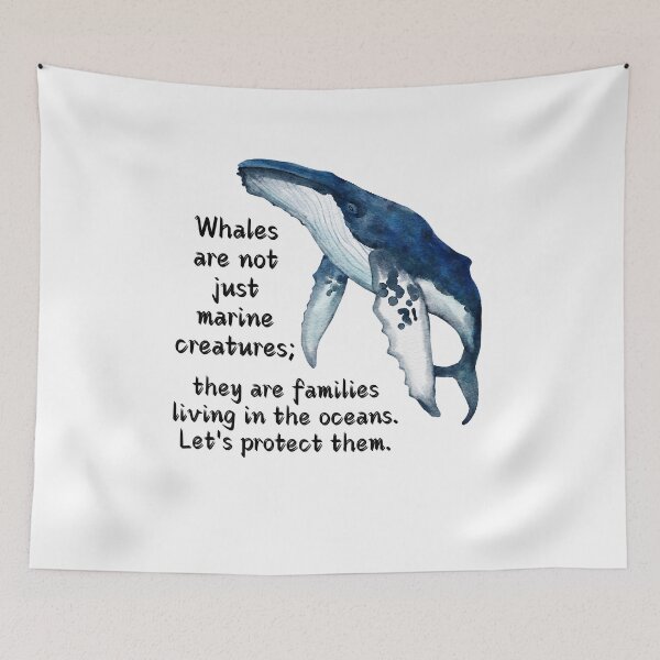Item preview, Anti-Whaling Sticker & Shirt - Save the Whales sticker, Animal Rights & Marine Conservation designed and sold by SlocifieShop.