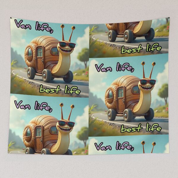Item preview, Van life, best life designed and sold by Planet Utoppia.