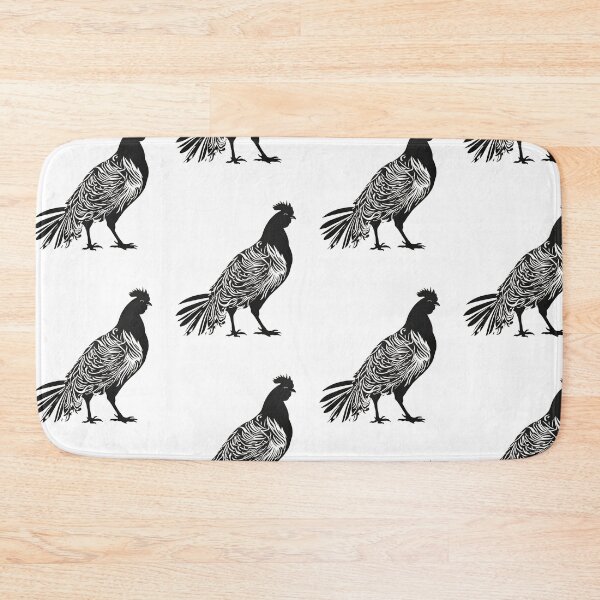 Item preview, Gamefowl, cute chicken, monochrome poultry lover designed and sold by Merchattack.