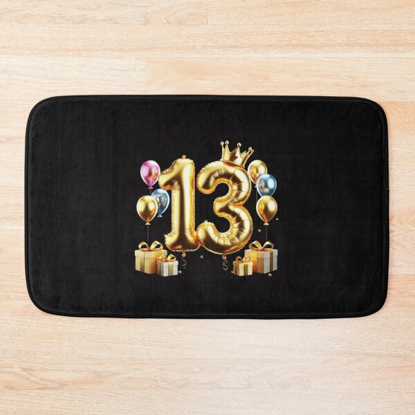 Item preview, Golden Balloon Number 13 with Crown and Birthday Party Decorations designed and sold by momo9981.