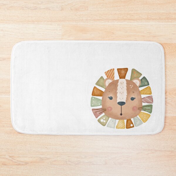 Item preview, "Colorful lion face with patterned mane, soft and playful design." designed and sold by AlinaMalina24.